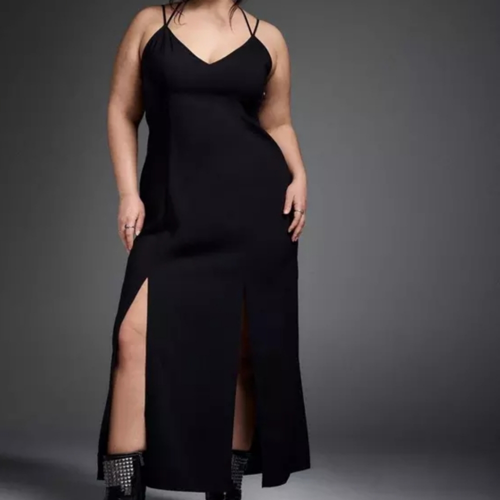 Torrid Nightfall Black Strappy Women's Dress